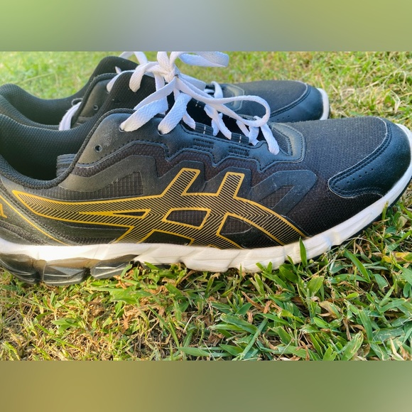 Asics Men's Gel-Quantum 90 Running Shoes Sneaker Size US 13 Black/Pure Gold - Picture 7 of 9